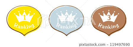排名插畫集金、銀、銅牌 119497690