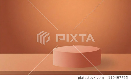 Deep pale orange space Plain material Background Orange 119497735