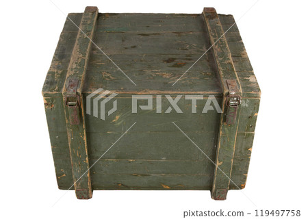 Army ammunition wooden crate. 119497758