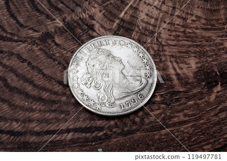 Old USA 1796 year US silver dollar coin Old USA 1796 year US silver dollar coin 119497781