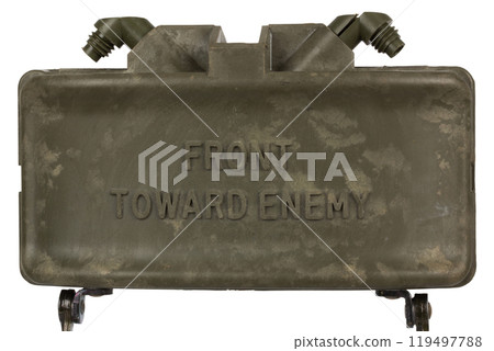 M18 Claymore mine is a directional anti-personnel mine developed for the United States Armed Forces. 119497788