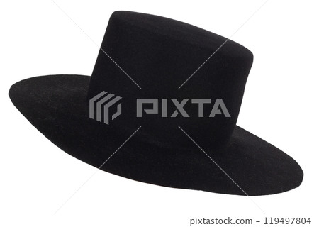 Old west black hat. 119497804