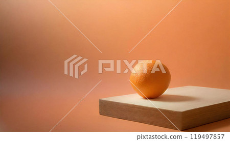 Pale orange pastel orange background plain material layout 119497857