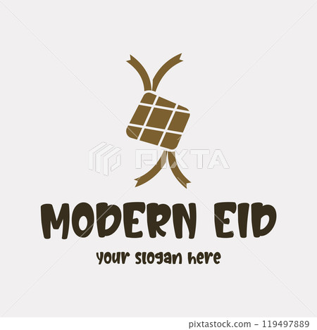 Vector image illustration of a modern ketupat Vector image illustration of a modern ketupat 119497889