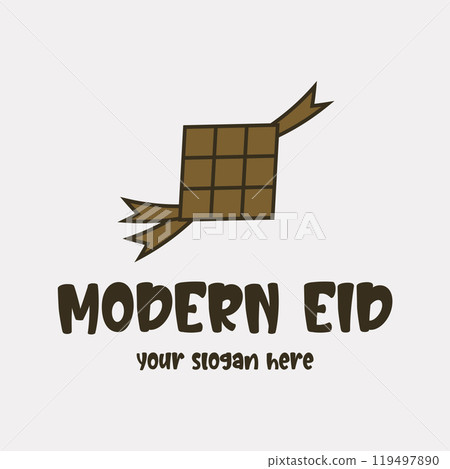 Vector image illustration of a modern ketupat Vector image illustration of a modern ketupat 119497890