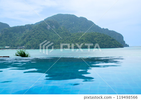 Views from infinity pool in Koh Phi Phi Islands. 119498566