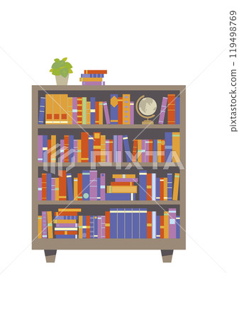 室內植物和書架 119498769