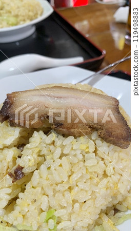 Taiwanese char siu fried rice 119498883
