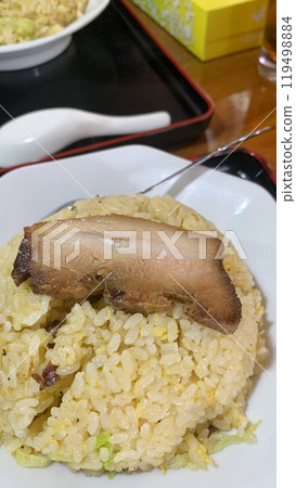 Taiwanese char siu fried rice 119498884