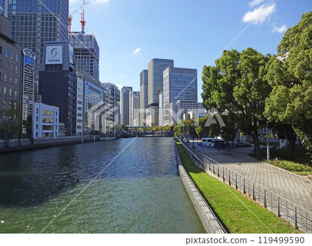 Osaka City, Nakanoshima, near Yodoyabashi 119499590