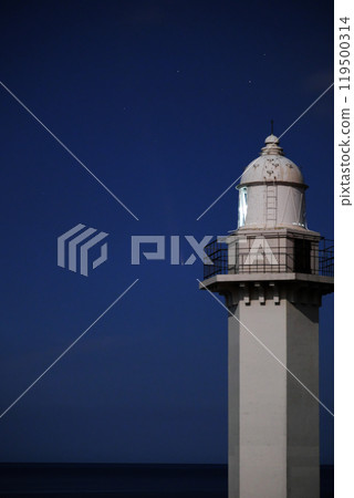Purple Mountain Atlas Comet and Lighthouse Scenery Purple Mountain Atlas Comet and Lighthouse Scenery 119500314