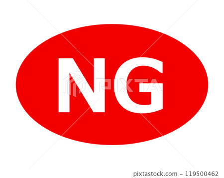 NG mark icon NG mark icon 119500462