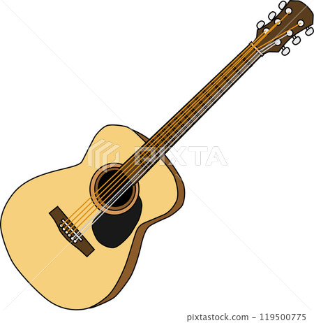 原聲吉他插圖 原聲吉他插圖 119500775