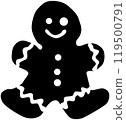 Cookie Man silhouette material 119500791