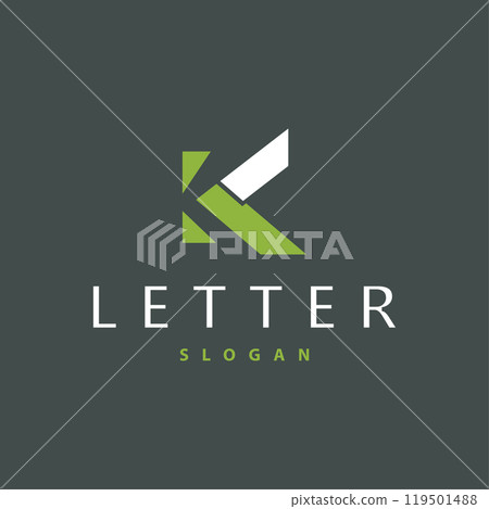 Minimal Initial K Letter Logo, Modern And Luxury Geometric Design, Icon Vector Template Element Minimal Initial K Letter Logo, Modern And Luxury Geometric Design, Icon Vector Template Element 119501488