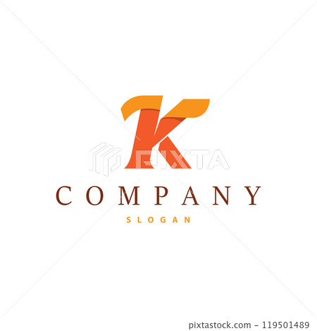 Minimal Initial K Letter Logo, Modern And Luxury Geometric Design, Icon Vector Template Element Minimal Initial K Letter Logo, Modern And Luxury Geometric Design, Icon Vector Template Element 119501489