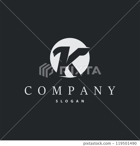 Minimal Initial K Letter Logo, Modern And Luxury Geometric Design, Icon Vector Template Element Minimal Initial K Letter Logo, Modern And Luxury Geometric Design, Icon Vector Template Element 119501490