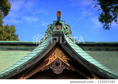 神社屋頂(葛飾區熊野神社) 神社屋頂(葛飾區熊野神社) 119501582