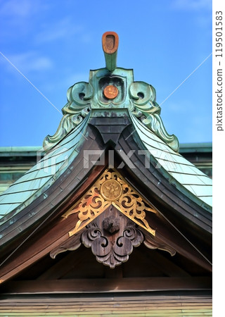 神社屋頂(葛飾區熊野神社) 神社屋頂(葛飾區熊野神社) 119501583