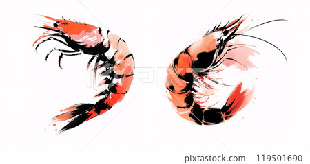 蝦的例證 蝦的例證 119501690