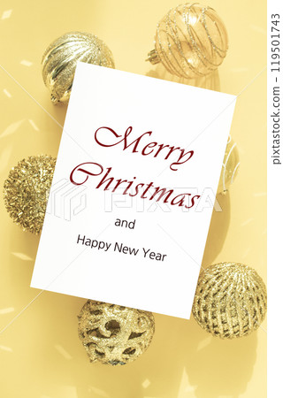 Christmas decorations and thank you card Christmas decorations and thank you card 119501743
