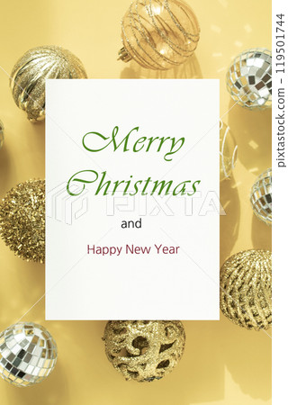 Christmas decorations and thank you card Christmas decorations and thank you card 119501744