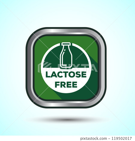 Lactose Free Icon Design Illustration, Healthy Food Concept 119502017