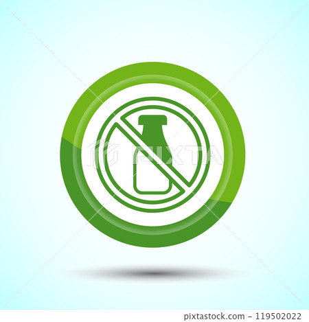 Lactose Free Icon Design Illustration, Healthy Food Concept Lactose Free Icon Design Illustration, Healthy Food Concept 119502022