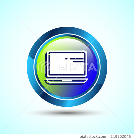 Laptop Icon Design Illustration, Computer Icon For Apps and Websites 119502046