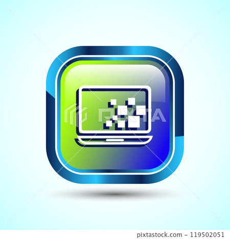 Laptop Icon Design Illustration, Computer Icon For Apps and Websites 119502051