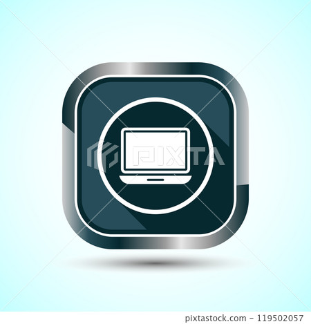 Laptop Icon Design Illustration, Computer Icon For Apps and Websites 119502057