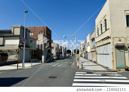 Choshi city and blue sky 119502151
