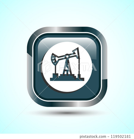 Oil Pump Icon Design Illustration, Industrial Icon For Apps and Websites 119502181