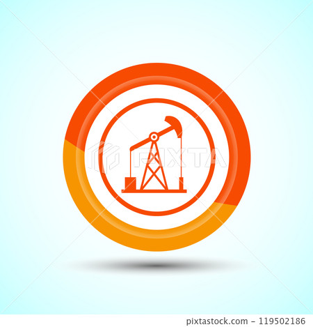 Oil Pump Icon Design Illustration, Industrial Icon For Apps and Websites 119502186