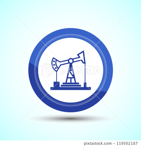 Oil Pump Icon Design Illustration, Industrial Icon For Apps and Websites 119502187
