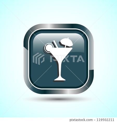 Tropical Drink Icon Design Illustration, Icon For Apps and Websites 119502211