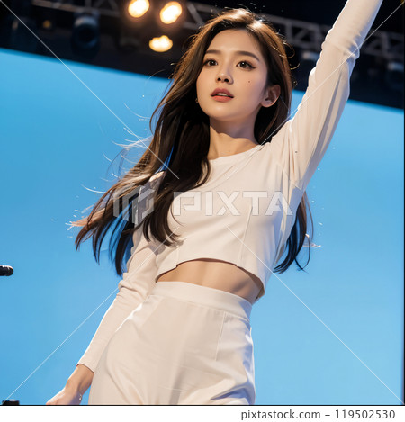 Idols dancing on stage 119502530