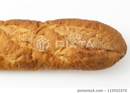 Baguette white background 119502878