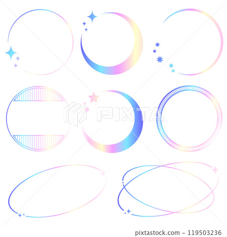 鏡框材質套裝_全像圖 119503236