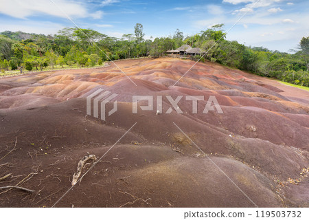 Nature's Color Palette: The Seven Colors of the Earth in Mauritius. Nature's Color Palette: The Seven Colors of the Earth in Mauritius. 119503732