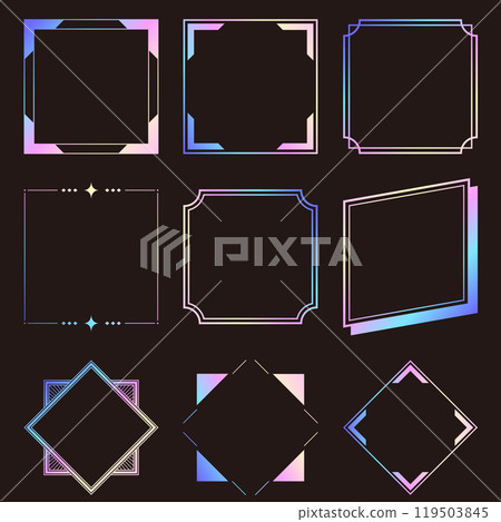 鏡框材質套裝_全像圖 119503845