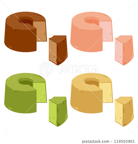 Various chiffon cake set 2 Various chiffon cake set 2 119503901
