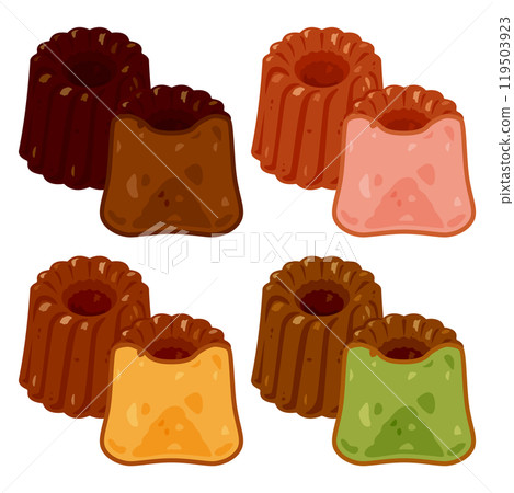 Various simple canelé set 1 119503923