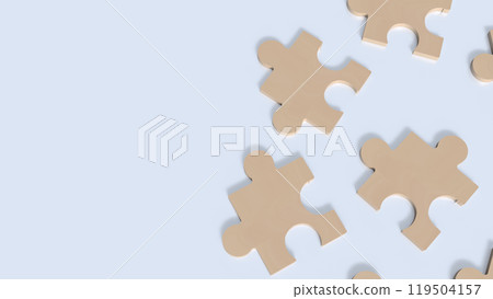 The jigsaw on white background image 3d rendering. The jigsaw on white background image 3d rendering. 119504157