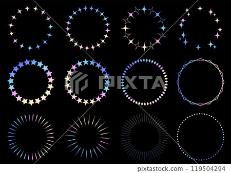 Frame material set_hologram Frame material set_hologram 119504294