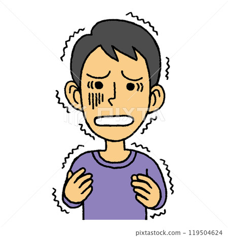 A man with a trembling body A man with a trembling body 119504624