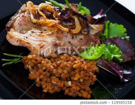 Appetizing roasted pork chop Appetizing roasted pork chop 119505158