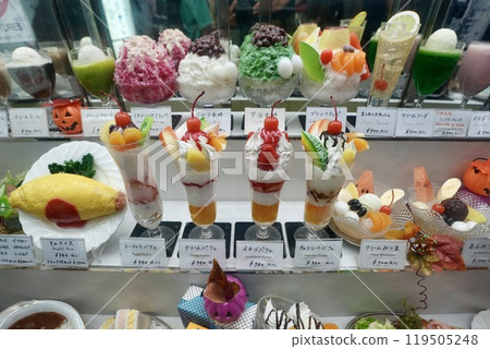 Pure coffee shop image and food replicas 119505248