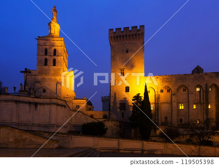 Illuminated Palais des Papes, Avignon 119505398