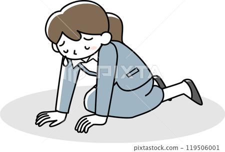 跪下的女商人 跪下的女商人 119506001